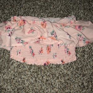 Hollister floral crop top